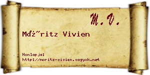 Móritz Vivien névjegykártya